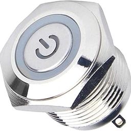 Generic 16Mm 12V Waterproof Led Metal Indicator Lights Signal Lamp Welding Foot Ring Light with Power Symbol Glow 1No-picture-31