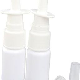 PopEye 15ML Empty Plastic Nasal Fine Mist Spray Bottle Pump Sprayer with Cap-White-46