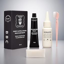 BBC Lash and Brow Tint Kit (BLACK)– Eyelash & Eyebrow Dye with Developer, Brush & Tools – Long-Lasting, Salon-Grade Tint – For Professional Lash & Brow Artists Only – 10ml-image-5