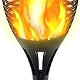 Solar Torch Light with Flickering Flame, Outdoor Decorative Large Solar Torch Lights with Longevity Battery,Suit for Yard, Garden,Pathway,Auto On/Off-image-58