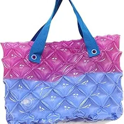 velura Inflatable Beach Tote Bag Beach Basket Waterproof PVC Handbag for Gym Market Blue Purple|1X Beach Tote |Women's Handbags & Bags| Womens Handbags & Bags|Clothing, Shoes & Accessories-picture-33