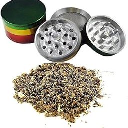 Turtuls Group Classic Metallic Herb Crusher, Grinder Metal Herb Storage Grinder/Crusher with Honey Dust Filter-4 Parts (Rasta)-picture-22
