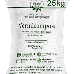 UmaMhaesh Organic Vermicompost 25kg | Manure for Home Gardening | Organic Fertilizer for Plants and Home Garden-image-88