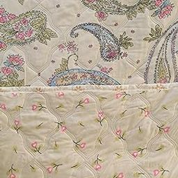 CHANGERS Double Bed Cotton Dohar Blankets for Monsoon | 225x 240CM, 150GSM Ac Dohar Blankets for Winter| Floral Pattern Quilt Duvet/Dohar/Comforter/Quilt | All-Season Blanket-image-90