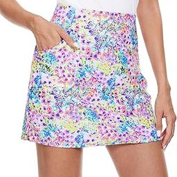 16" Golf Skirt for Women Tennis Skirt with 4 Pockets High Waisted Athletic Skorts Skirts-image-52