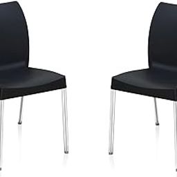 Nilkamal Novella 07 Plastic Armless Chair for Study/Office/Cafeteria/Garden/Outdoor/Indoor Chair (Iron Black) - Set of 2 Pcs Chairs-image-56