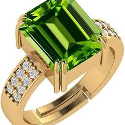 15.25 Ratti 14.00 Carat Natural AAA++ Quality Peridot Loose Gemstone Gold Plated panchdhatu Adjustable Ring for Men and Women (Lab -Approved)-picture-32