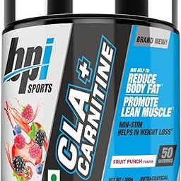 BPI Sports CLA + Carnitine – Conjugated Linoleic Acid – Performance, Lean Muscle – Caffeine Free – For Men & Women – 300 gms– 50 servings – Fruit Punch-image-76