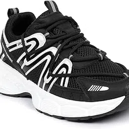 ozzoh Women's Casual Lace-Up Shoes | Breathable Mesh Upper | Lightweight PVC Sole | Stylish & Comfortable Everyday Wear-picture-19