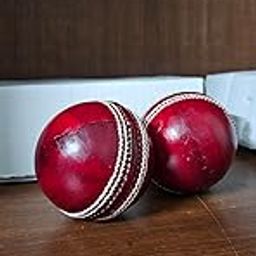 AK 40 Leather Cricket Ball, 4 Piece Construction, Red-image-18