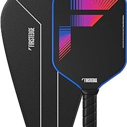 FirstEdge T700 RAW Carbon Fibre (Spin/Textured) Thermoformed Pickleball Paddle - Carbon Friction Surface & Elongated Handle Racket - Cover Included-image-98