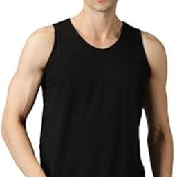 Mens Solid Cotton Tank Top Round Neck Basic Plain Summer Tees Slim Fit Trendy Sleeveless T Shirts for Teens Boys-picture-26