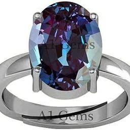 7.25 Ratti 6.43 Carat A+ Quality Alexandrite Gemstone Ring for Men and Women's-picture-37