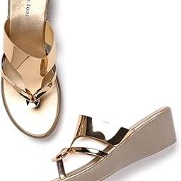 Women Round Toe Wedge Heel Sandal for Casual Wear-image-41