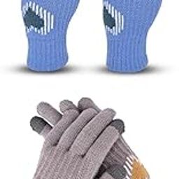 Women's Touchscreen Winter Woollen Pack of 2 Pairs Gloves For Cold Weather (SGD-11781180) (Multicolor, Free Size)-image-89