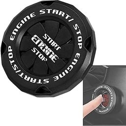DETACHI Car Start Button Cover, Plastic Rotatable Push Start Switch Cover, Anti Scratch Interior Decoration Accessory, Ignition Cover Protector Engine Push Button Sticker for All Cars-7