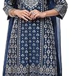 Women Poly Viscose Straight Kurta Salwar Pant Suit Set-image-47