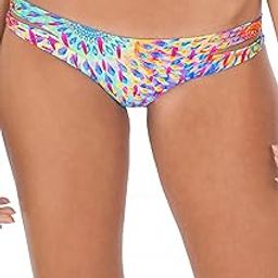 Women's Bajo Un Mismo Sol Zig-Zag Open Side Moderate Bikini Bottom-picture-9