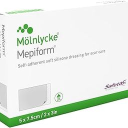 Mepiform® Reusable Resizable Scar Removal Silicone Gel Sheet Tape, Keloid & C Section Scar Patches, 5x7.5 cm-image-18