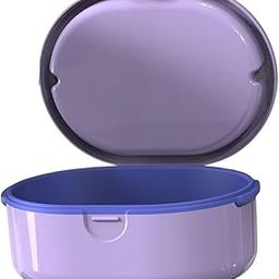 SAZ DEKOR Denture Case with Strainer Basket for Artificial Teeth Night Guard Travel-image-13