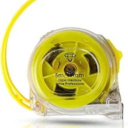 XTOOLS 5 Meter Transparent Measuring Inch Tape | Steel Measuring Tape | 5 Meter Measurements Tape | Inch Tape For Measurement | 16mm Power Lock Measuring Tape | Tape For Measurement-17
