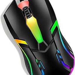 Dezful RGB Wired Gaming Mouse with 6 Buttons | 2400 DPI USB Optical Mouse for PC, Laptop | Color Changing Lights | Gaming Mouse Under Budget | Ergonomic Design for FPS/MOBA-14