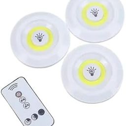 CARAXIS Wireless LED Light for Home Ceiling 3PCS Lights Set with Remote Control Mode and Wireless can use for Ceiling, Cabinet,Kitchen,Reading Table-17