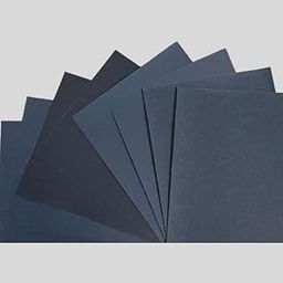 Color Zebra WET DRY Water Proof SAND PAPER 600/800 / 1000/1200 Grit. 08 Sheets of Latex Silicon Carbide sanding paper (2pcs each Grit) Paper Size - 23 cm X 28cm-25