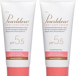 Pearldew Foot Care Cream |With Aloe Vera, Camphor, Cocoa Butter, Coconut Oil, Eucalyptus Oil, Grape Seed Oil, pH 5.5, Made with Skin Friendly Ingredients| 60 gm (Pack of 2 (60gmX2))-1