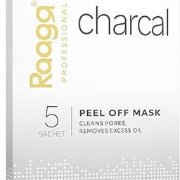Raaga Professional Charcoal Peel Off Mask, 5 Sachets, Deep Pore Cleansing and Remove Excess Oil Control-4