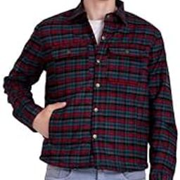 Men's Stylish Botton Up Couser 4 Pockets Multi Color Checked Tweed Jacket-image-36