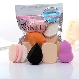 Wah!! Store Professional Beauty Blender Sponge Set for Women & Girls – Soft, Latex-Free, Washable & Reusable Makeup Sponges with Cotton Pad for Foundation, Powder & Cream Application (Multicolor)-image-45