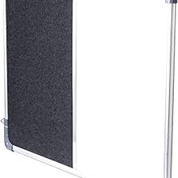 OBASIX® Classic Series Combination Board 1.5x2 Feet (Non-Magnetic Whiteboard with Mid-Grey Pin-up Notice Board) CWBPBMG4560| Aluminium Frame-image-11