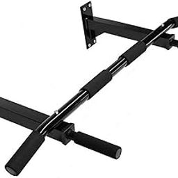 Rioff Heavy Duty Wall Mounted Chin Up Bar for Home, Pull Up Bar, Triceps Bar, Max User Weight 120 Kg Heavy Weight (Black)-picture-10