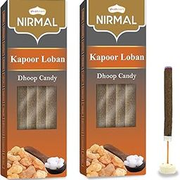 Shubhkart Nirmal Kapoor Loban Dhoop Candy 10N (Pack of 2) Natural Organic Dual Fragrance Dry Dhoop Stick for Pooja, Meditation, Festivals and Spiritual Events (10N x 2)-image-60