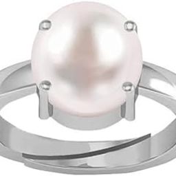Certified Pearl 7.25 Ratti Natural Pearl Gemstone Original Certified moti Adjustable panchhdhaatu/Ashtadhatu Ring for Men and Women-picture-18
