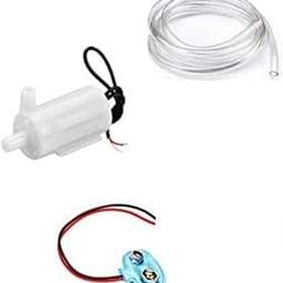 Rs components Mini Water Pump DC 4V 12V Micro Submersible Motor Pump + 1M Clear Vinyl Tubing Flexible PVC Tubing for Fish Tank Fountain Aquarium Garden Plant Flower (1 PUMP+1 M PIPE+switch+Connector)-image-59