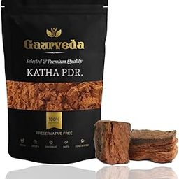 GAURVEDA Katha Powder (300gm) for Hair Growth | Kattha Powder | Katha for Pan | Acacia Catechu Powder For Paan | Pure & Natural-image-11