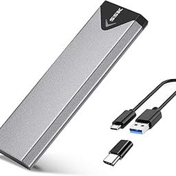SSK Aluminum USB 3.1 to M.2 NGFF SSD Enclosure Adapter, External SATA Based M.2 Solid State Hard Drive Enclosure (SATA Based)-picture-31