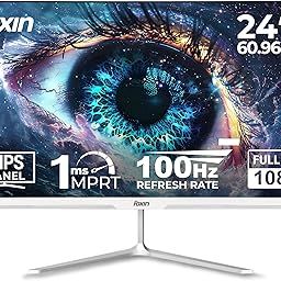 Foxin 24 Inch FHD LED Monitor 1920x1080p Elite Series | IPS Panel, HDMI & VGA Port, 100Hz, 250 cd/m2, sRGB, True Pixel, Anti-Glare Flicker-Free, Frameless, Metal Stand, 16.7 M Colors, 3 Yrs Warranty-picture-10