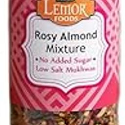 Lemor Rosy Almond Mixture (300 Gms, 2 Jars of 150 Gms Each) | Low Sugar & Low Salt Mukhwas | Healthy After Meal for Eating | Roasted Trail Mix Snacks-image-4