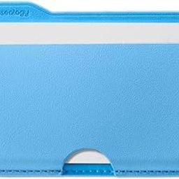 CASEOLOGY by Spigen Folder Pop Magsafe Wallet [Non-Slip Silicon Patterned] Magnetic Card Holder for iPhone 15, 14, 13, 12, Series (PU Leather, Suede | SkyBlue)-13