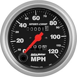Auto Meter 3992 Sport-Comp in-Dash Mechanical Speedometer-10