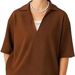 Hip-HOP Half Sleeve Black Polo T-Shirt (Brown XL)-image-22