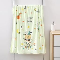 Mee Mee Micro Fiber Baby Bath Towel for New Born | Wash Cloth, Quick Absorbent, Extra Soft Cotton Towels for Kids/Toddlers/Infants/Babies, Pack of 1, Yellow 70X110 CM-29