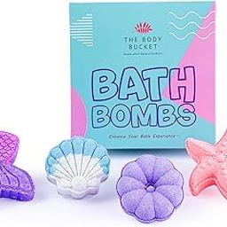 THE BODY BUCKET Beach Theme Bath Bombs - 65g Each | Ocean Breeze Fragrance | Natural Handcrafted Fizzy Bath Bomb | Perfect for Relaxing Bath & Skin Nourishment | Ideal Gift for Kids, Men & Women-image-46