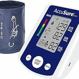 AccuSure Blood Pressure Monitor Fully Automatic Digital Large Display And Adjustable Arm-Cuff Blue Color-6