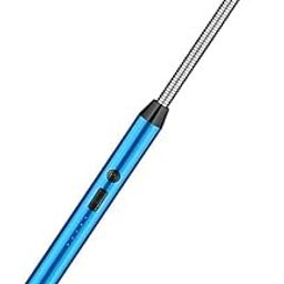 Candle Lighter with Flashlight,Electric USB Rechargeable Arc Lighter with Long Flexible Hanging Hook,Flameless Windproof Lighters for Grill Camping Cooking-15
