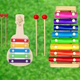 Toyhills Xylophone Musical Toys for Kids 3+ Years, Wooden Musical Instrument Xylophone with 8 Note, 1 Xylophone, 2 Sticks (D Xylophone Combo)-19
