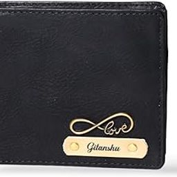 Thebaegift Men's Personalized Wallet I Customised Slim Stylish Leather Purse with Name & Charm I Unique Birthday Anniversary Gift for Men Boy Love Husband Employees Clients - (Luxury Black)-image-7